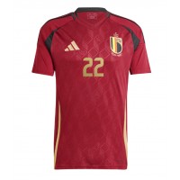 Belgien Jeremy Doku #22 Heimtrikot EM 2024 Kurzarm